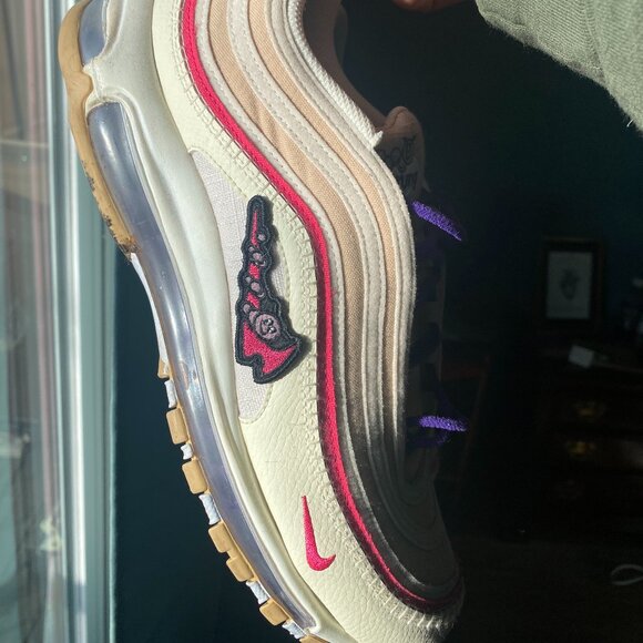Nike Air Max 97 Air Sprung Sail Pink Purple - Picture 1 of 5